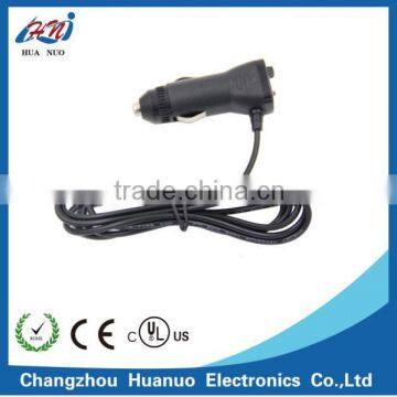 High quality car cigarette lighter plug with switch,led light to dc power cable