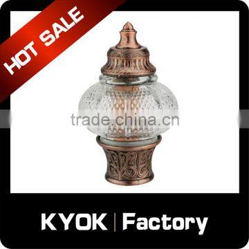 KYOK extendable zinc-alloy/aluminum/wrought iron curtain rod parts,metal curtain rods / brackets /finials for bathroom window                        
                                                                                Supplier's Choice