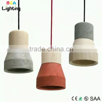 E27 edison bulb European cement pendant light lamp with braided wire