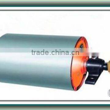 Electric belt conveyor drive pulley drum