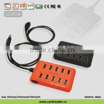 10port usb hub with switch