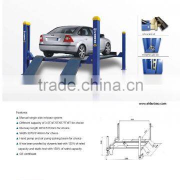 Four Post workshop equipment .3.5T/4T/5T/6T/7T/8T for choice