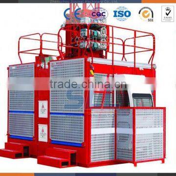 Zhengzhou Sincola SC200/200 Anti-falling Construction Elevator For sale