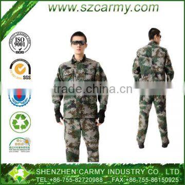 Outside military clothing For all seasons special troops Rip-stop work wear with many bags camouflage army dress uniform