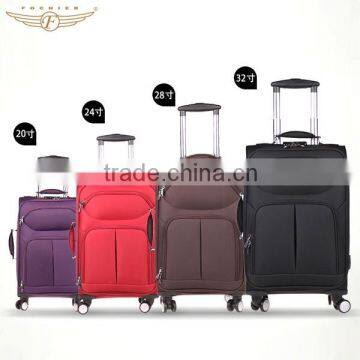 Polyester material trolley luggage sets for traveling