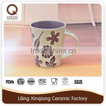11oz Ceramic Mug With Spoon in Handle Glazed Mug With Silk Print photo-5