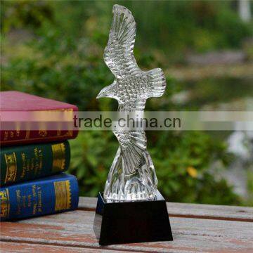 crystal Golden eagle model for wedding and business gift