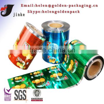 multilayer laminated food packaging reel film