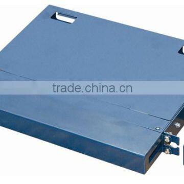 1U 19" fiber terminal box, 24 fibers