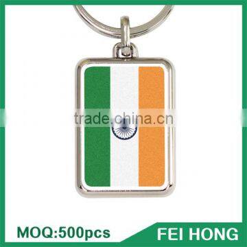 Souvenir gift zinc alloy custom own printed tourism souvenir keychain