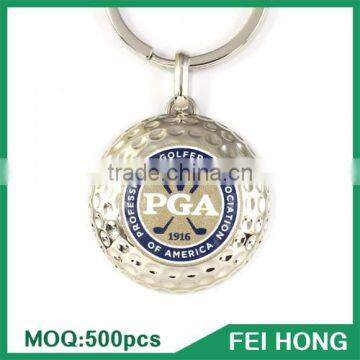 China Supplier blank metal golf custom printing souvenir key holder