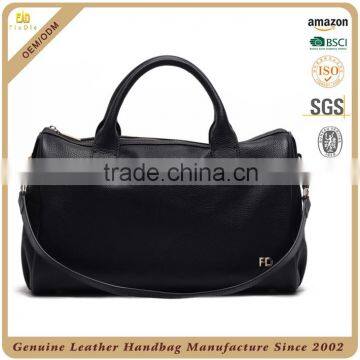 PB807-A4049 Famous brand Black color Luggage Duffle bags Unisex Genuine leather travel bag                        
                                                Quality Choice