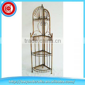 Wrought Iron Corner Storage Rack