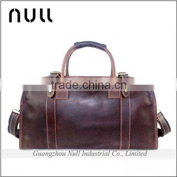 Old style design custom crazy horse leather men travel duffle bag                        
                                                Quality Choice