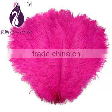 15-20cmHot pink ostrich feathers plumage flapper dresses for craft