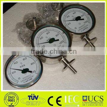 sanitary bimetal temperature gauge food grade,