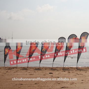 2016 popular teardrop beach flag stand