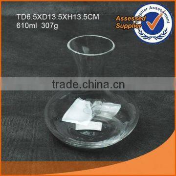 610ml hot selling glass wine decanter