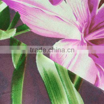 Big Flower Printed Peached Polyester Fabric for Bed Sheet photo-4
