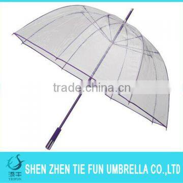 Clear transparent dome PVC umbrella