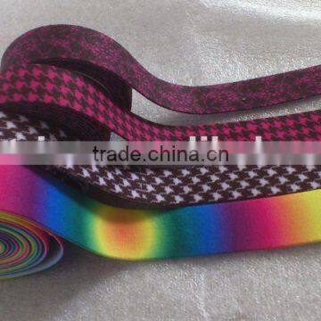 nylon transfer printed elastic webbing