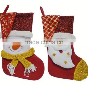 Excellent Decoration Lovely Santa Claus Christmas Plush Sock Gift