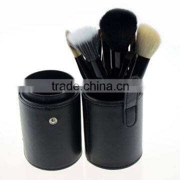 12pcs/set Black Cosmetic Makeup Brushes Set Make up Tool With Leather Cup Holder