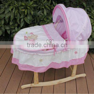 Colourful Baby Moses Basket set with various designs