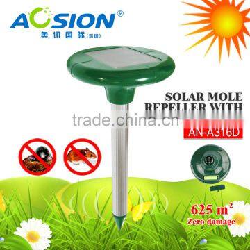 Aosion outdoor used mole chaser drives away the underground rodents(moles,voles) with powerful sonic