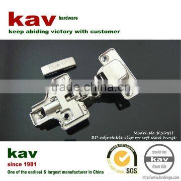 hydraulic 3D cam adjustable hidden door hinge