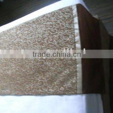 100% Polyester hotel Bed Runner and bed spread