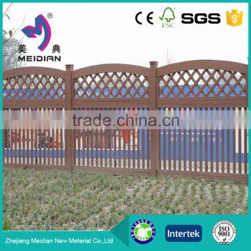 Waterproof Less warping wood plastic composite fence panels