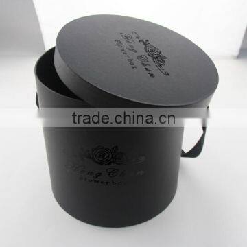 High Quality Black Round Flower Boxes With Ribbon photo-4