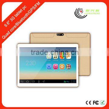 9.6" IPS screen made in china competitive price tablet pc quad core 3g 5.1 android