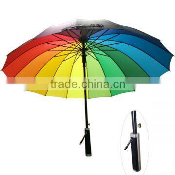 23" *16K Straight Umbrella with good quality, Rainbow Umbrella, gift umbrella