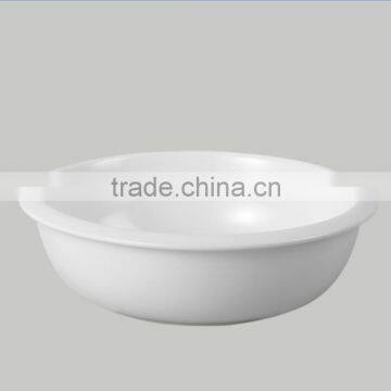 Dinnerware white ceramic large noodle bowl, custom printed noodle bowls