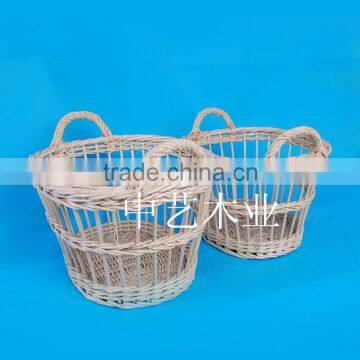 FSC&SA8000 handmade willow basket wholesale