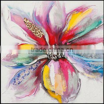 handmade modern canvas flower oil painting