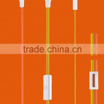 Flat Cable Earphone With Microphone