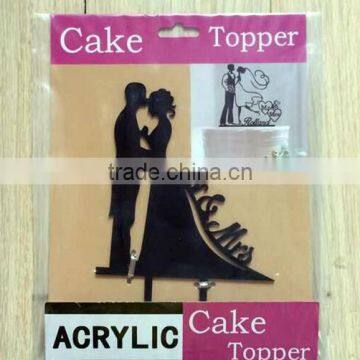 Personalized Funny Mr and Mrs Bride and Groom Anniversary Wedding Cake Topper photo-2