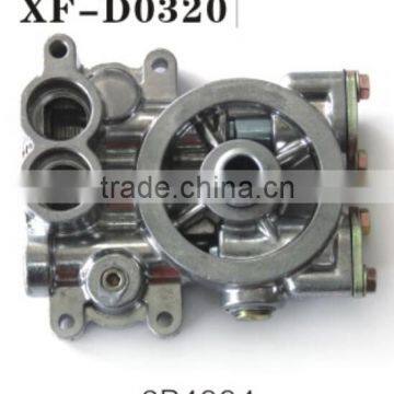 Excavator oil filter head for 4W6681 2P4004