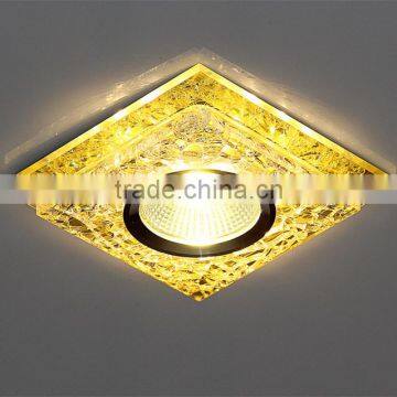 crystal glued ceiling light MR16 GU5.3 nobility gold shining spotlight house decoration lamp colourful                        
                                                Quality Choice