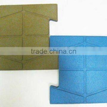 playground rubber tile/New rubber floor tiles