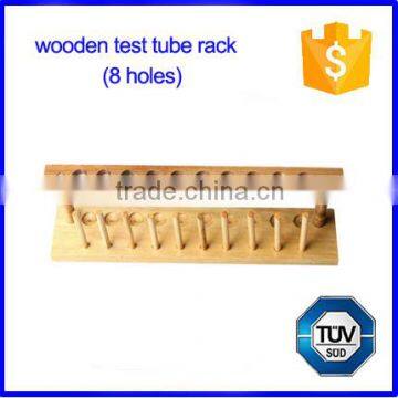 Laboratory 8 Holes Wooden Test Tube Rack photo-2