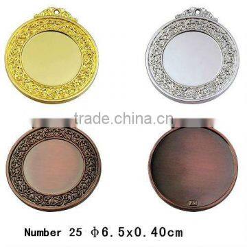 OEM Customized Sports Blank Medal With Laurel Wreath-Diameter For Sports Meeting
