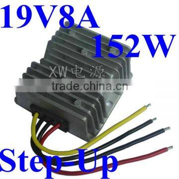 Waterproof DC to DC Boost Step Up Converter 11V 12V 13V 14V 15V 16V to 19V 6A 7A 8Amax Power Supply Module Anti-shock