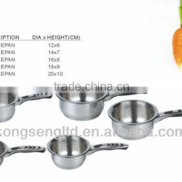 5PCS STAINLESS STEEL FISH HANDLE SAUCEPAN SETS