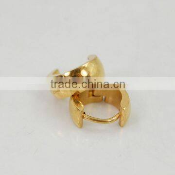 Valentines Day eternity luster women stainless steel gold earring models dubai gold jewelry wholesale