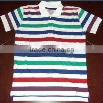 Men's Summer Colorful Cotton Stripe Shirt