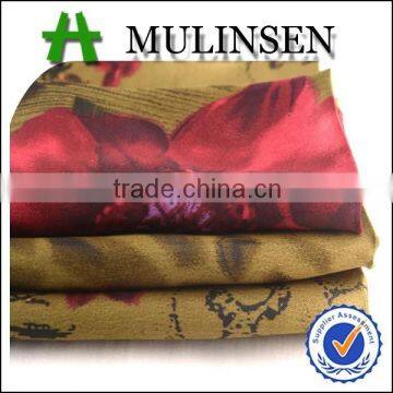 Shaoxing Textile Polyester 50D african print satin fabric/ wholesale satin fabric